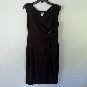 ANNE KLEIN Little black dress, Size 6, Color Black.